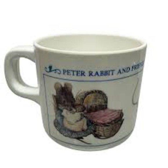 Vintage Peter Rabbit and Friends by Eden, Melamine Child's Cup Bowl & Plate Set - Picture 5 of 15